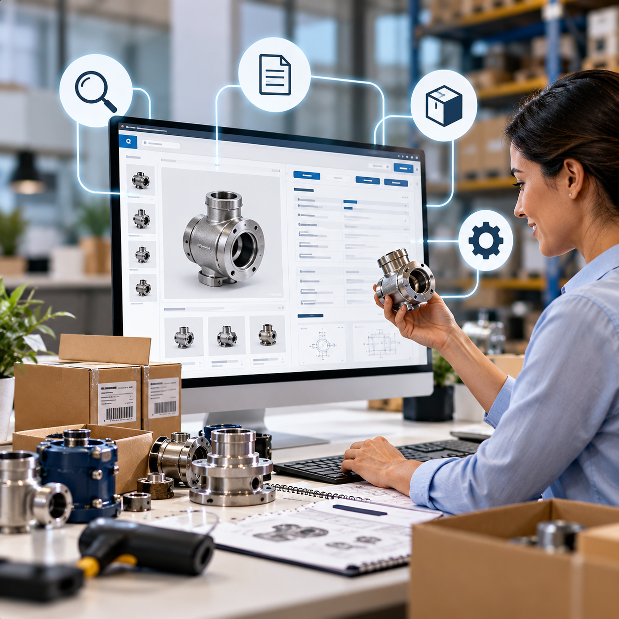 Industrial Product Cataloging Workspace